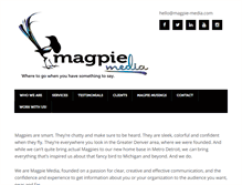 Tablet Screenshot of magpie-media.com